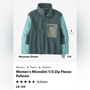 Patagonia Microdini Fleece Pullover